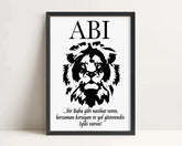 Abi | Familienbild Türkisch - Wandschmuck-Shop.de
