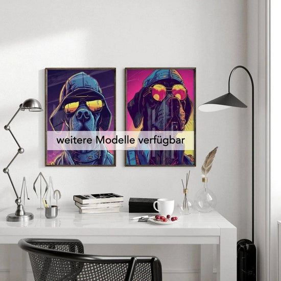 Dieter Dongo | Hundeposter | Pop art | Office Poster | Wand Deko Ideen - Wandschmuck-Shop.de