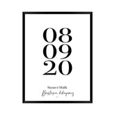 Geschenk Jahrestag | Bild Hochzeitstag | Baslasin hikayemiz - Wandschmuck-Shop.de