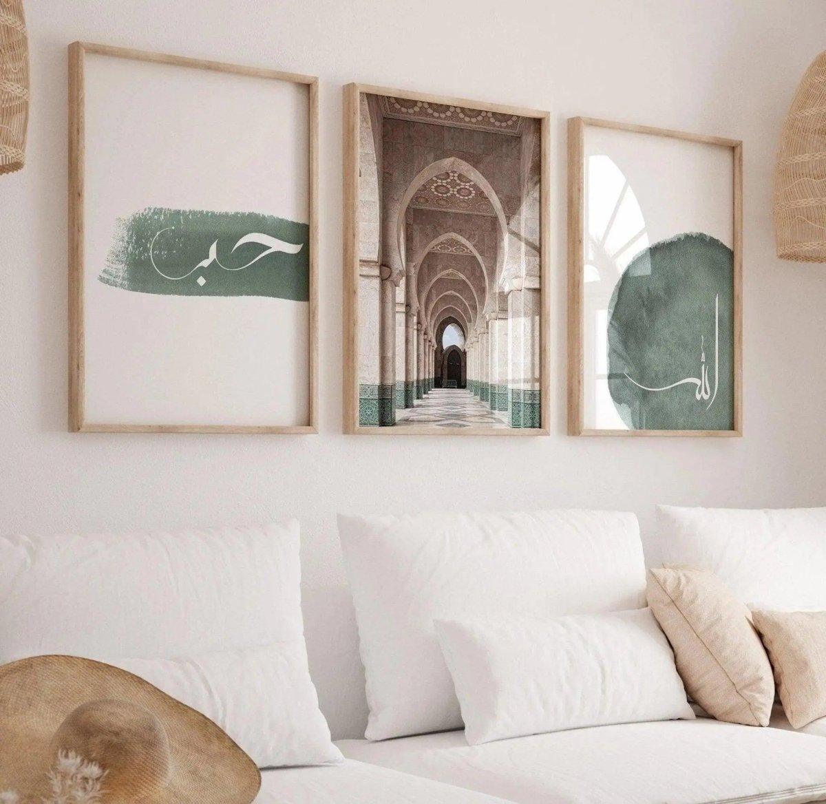 Orient door | Wanddeko green