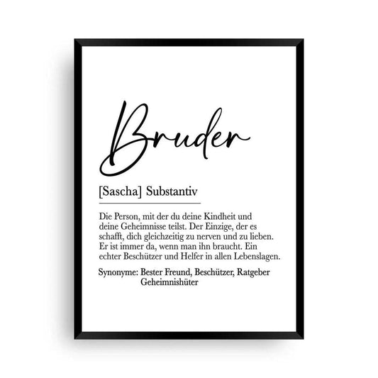 Bruder | Definition - Die Bedeutung eines Bruders - Wandschmuck-Shop.de