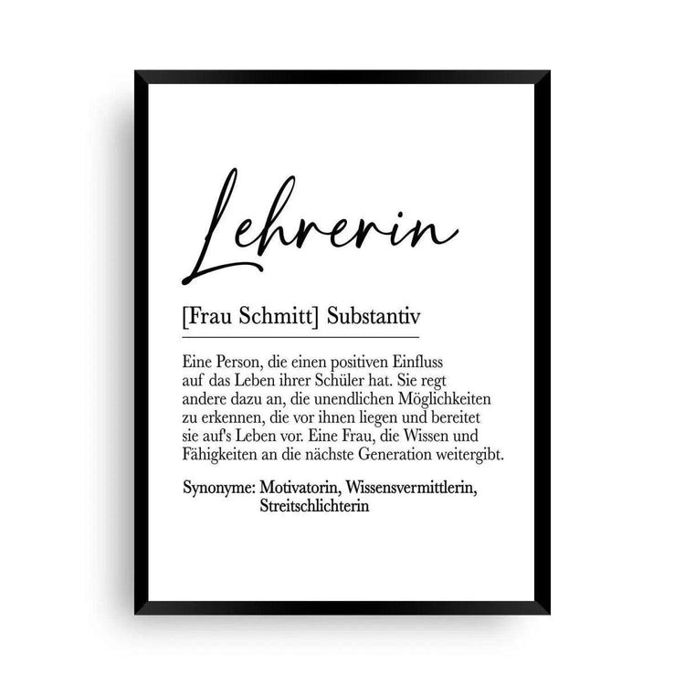 Definition bild | Abschiedssprüche für Lehrer | bild im wohnzimmer - Wandschmuck-Shop.de