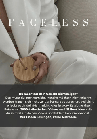 Faceless Content | 2.000 Videos + 111 Hooks - Wandschmuck - Shop.de