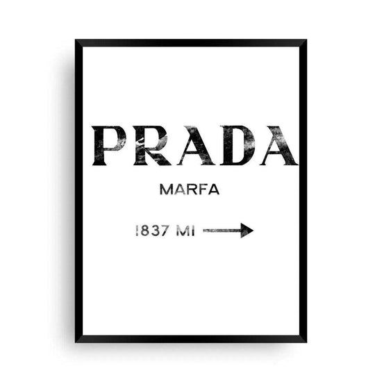 Fashion Bild - Prada Marfa Poster - Wandschmuck-Shop.de