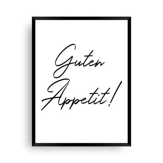Guten Appetit | Ein Poster für die Küche - Wandschmuck-Shop.de