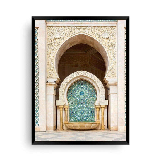 Hassan II Mosque | Morocco Poster | door Poster - Wandschmuck-Shop.de