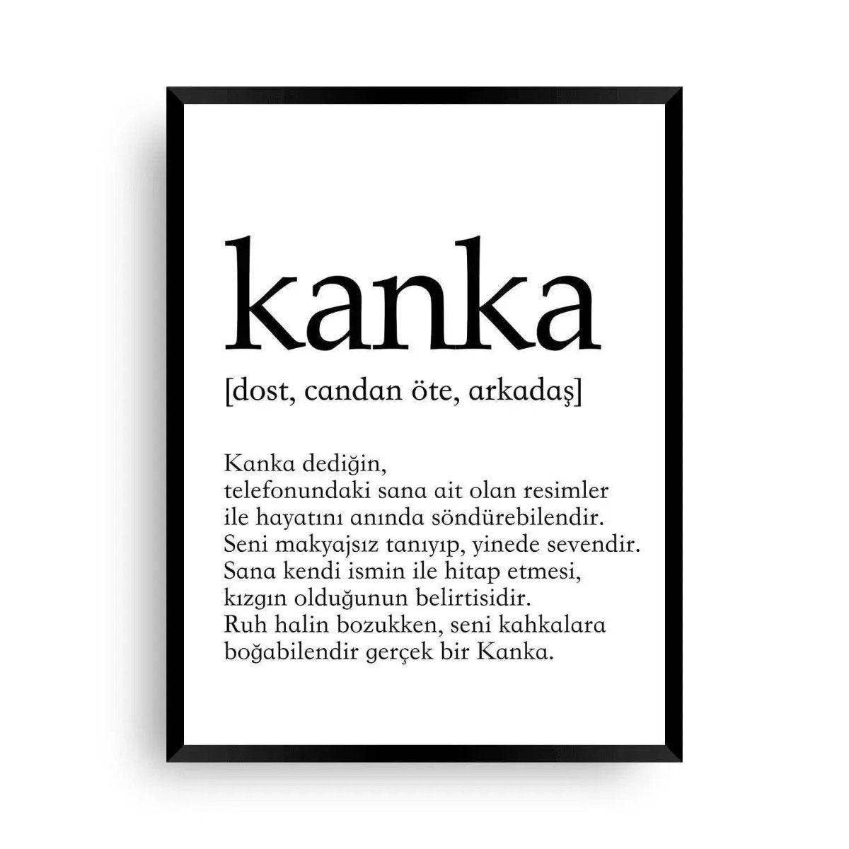 Kanka Lugat - Kumpel im Wörterbuch des Lebens - Wandschmuck-Shop.de