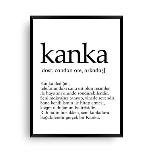 Kanka Lugat - Poster mit dem Wort Kanka - Wandschmuck-Shop.de