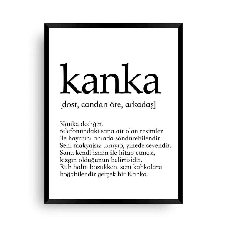 Kanka Lugat - Poster mit dem Wort Kanka - Wandschmuck-Shop.de