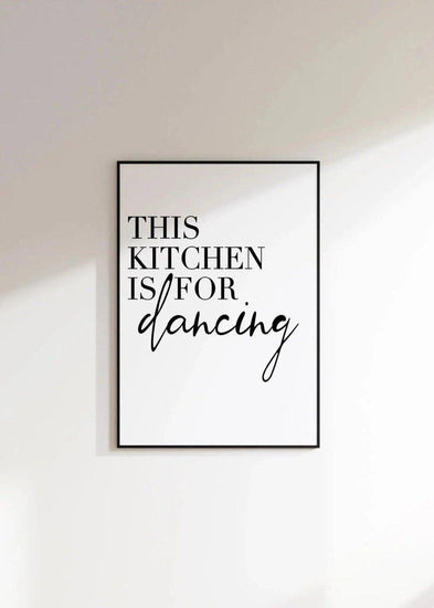Kitchen bild | Küchenposter | Wandposter Küche | Kitchen Is for Dancing - Wandschmuck-Shop.de