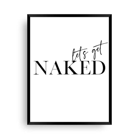 Lets Get naked Poster - Wandschmuck-Shop.de