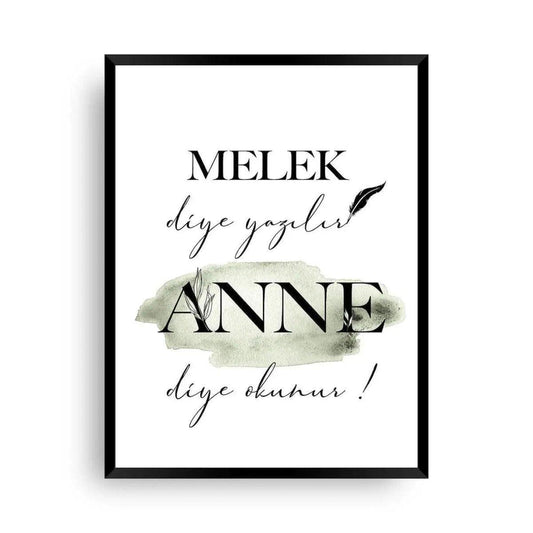 Melek Annem - Meine Engel Mutter - Wandschmuck-Shop.de