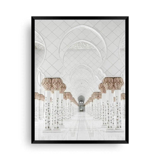 Mosque in Abu Dhabi | Architektur in Kunst - Wandschmuck-Shop.de