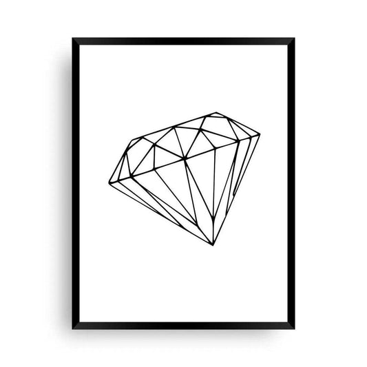 Poster Diamant - Diamond im Blick - Wandschmuck-Shop.de