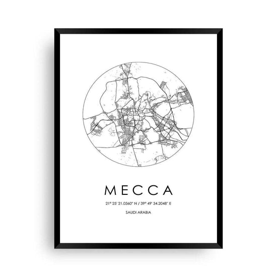 Poster Mekka | Mecca - Wandschmuck-Shop.de