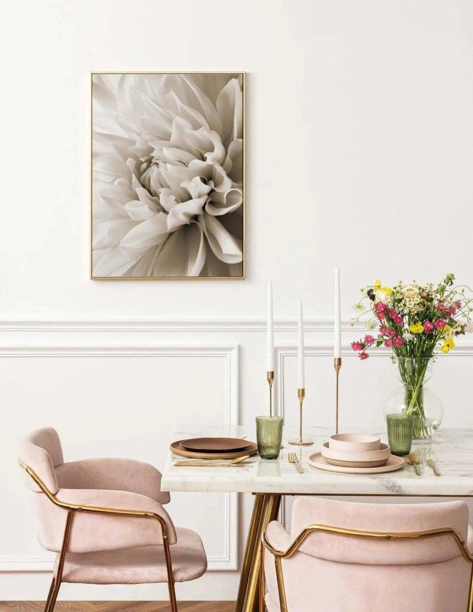 Rosen Poster beige - Pfingstrose als Bild - Narzissen Wandbild - Wandschmuck - Shop.de