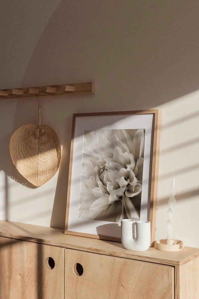 Rosen Poster beige - Pfingstrose als Bild - Narzissen Wandbild - Wandschmuck - Shop.de