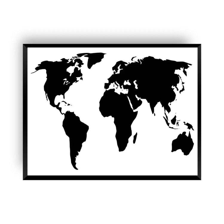 Worldmap - Die Weltkarte - Wandschmuck-Shop.de