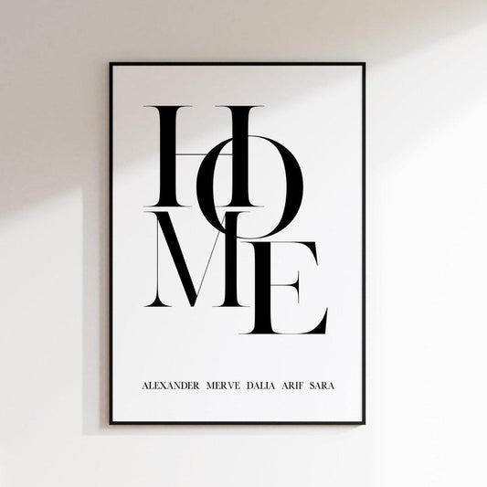 Home Typografie | Schlafzimmer Poster - Wandschmuck-Shop.de